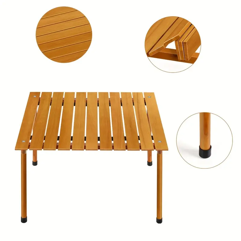 Outdoor camping table, foldable, with storage bag, portable mini table, mini beach table, suitable for outdoor camping and picnics