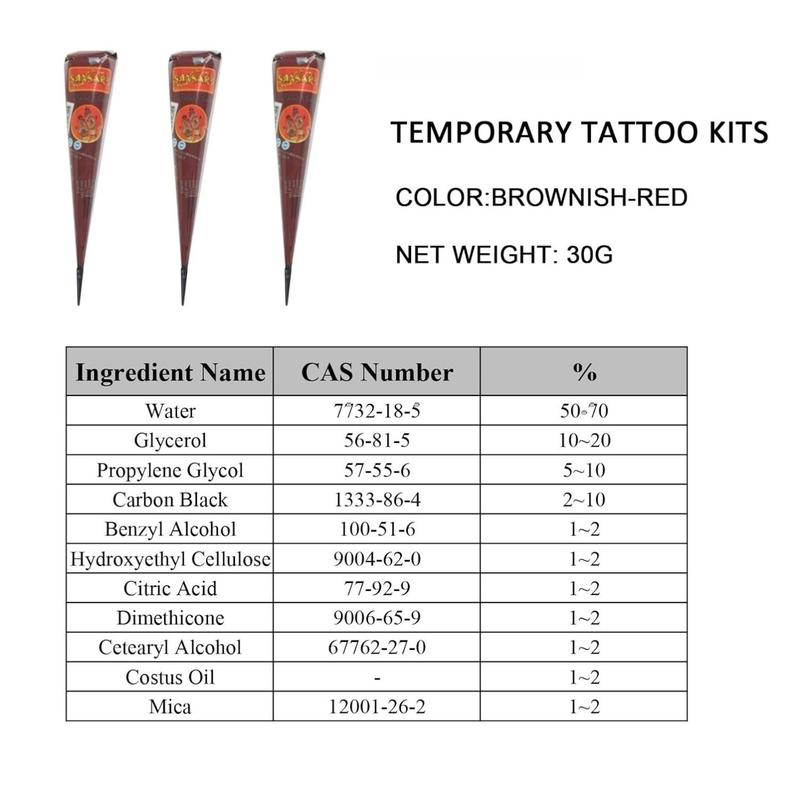 Moricher Temporary Tattoo Kits 3 Henna tattoo cones 101 Stencils Semi Permanent Tattoo Markers Jagua Gel for Women Men Kids DIY Art Painting Party Gifts