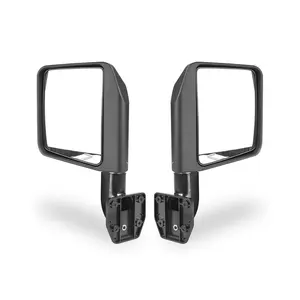Half Door Side View Mirror, Car Exterior Folding Accessory Compatible with Wrangler YJ, JK, JL & Gladiator JT