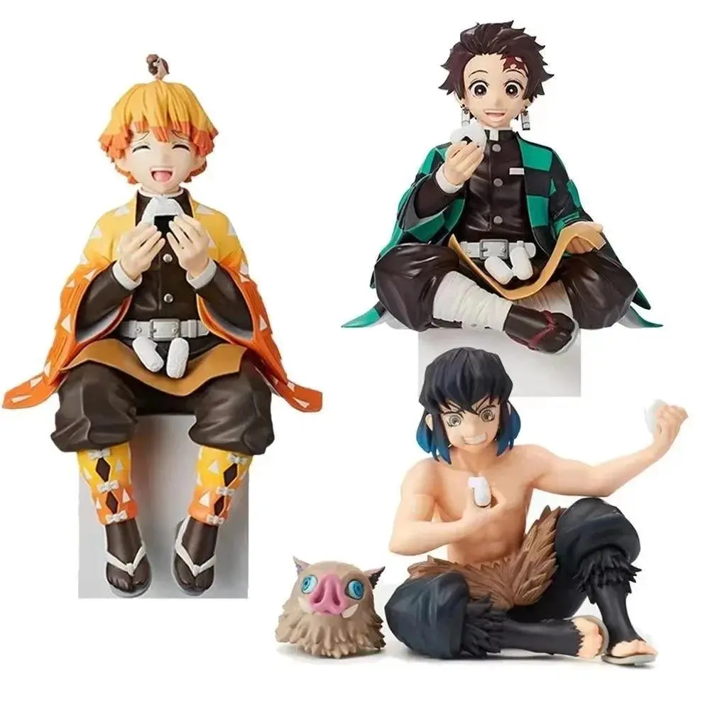 Anime Demon Slayer Action Figures Tanjirou Tomioka GiyuuZenitsu  Kochou Nezuko Anime Figure Collect Kid Doll Toys for Children