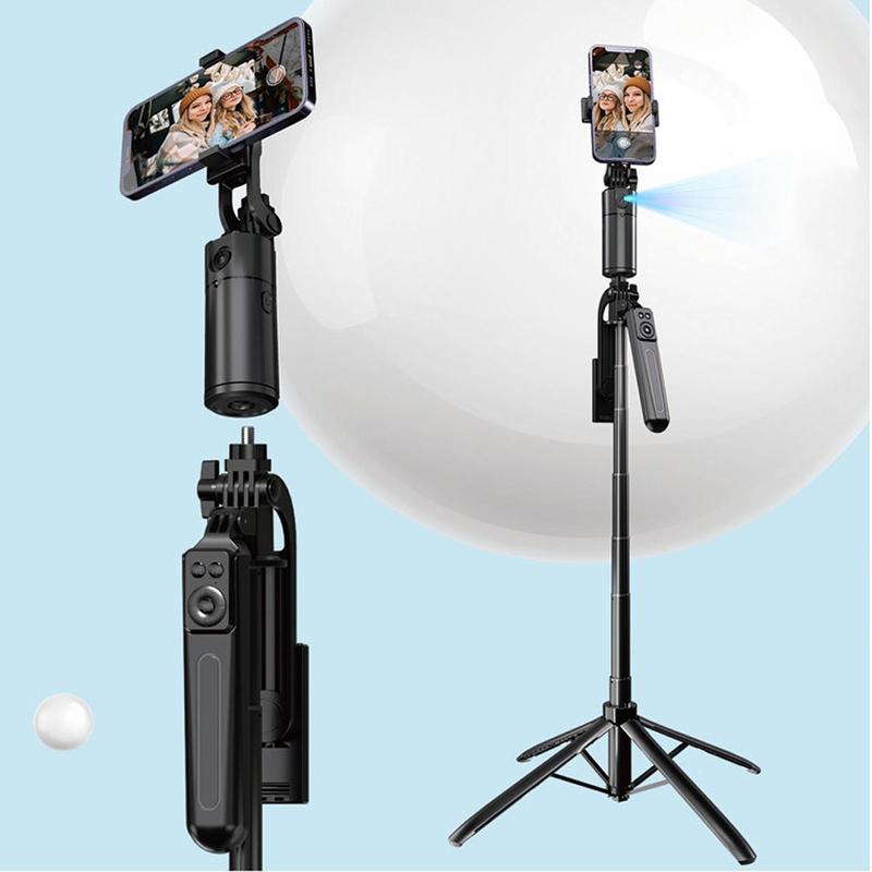 5 in 1 Face Tracking Gimbal with 70 Inch Tripod, Wireless Selfie Remote, Fill Light, 360 Degree Rotating Stabilizer for Video and Photography, Smartphone Vlogging Kit 5 in 1 Face Tracking Gimbal with 70 Inch Tripod, Wireless Selfie Remote, Fill Light, 360 Degree Rotating Stabilizer for Video and Photography, Smartphone Vlogging Kit
