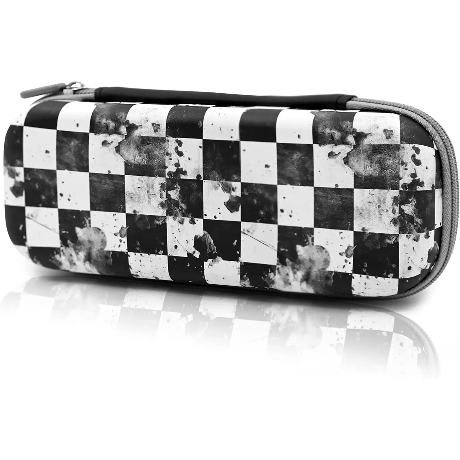 Checkerboard Pencil Case Zip Pencil Box Multi Pouch Holder Desk Organizer For Boys Girls School Office