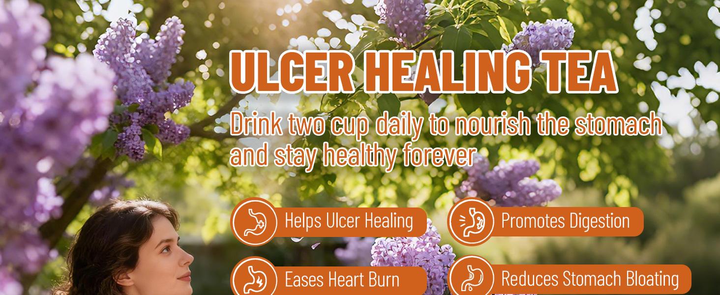 Wins Town Ulcer Healing Tea, Relief Gastritis and Stomachache, Support Daily Stomach Nourishing, 30 Tea Bags