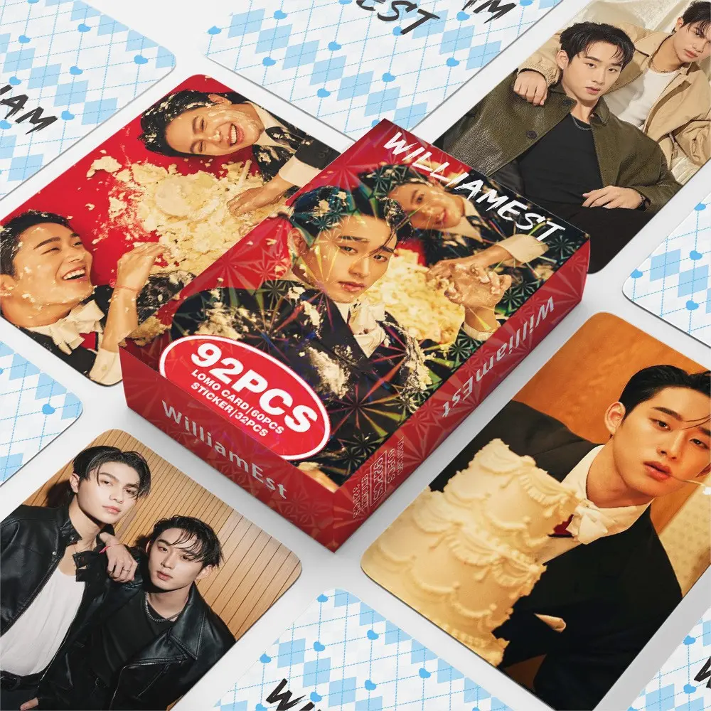 92 Lomo Cards William Est High-Definition Photo Cards, Star Merchandise Box Collection, Greeting Cards Stickers, Collectible Items