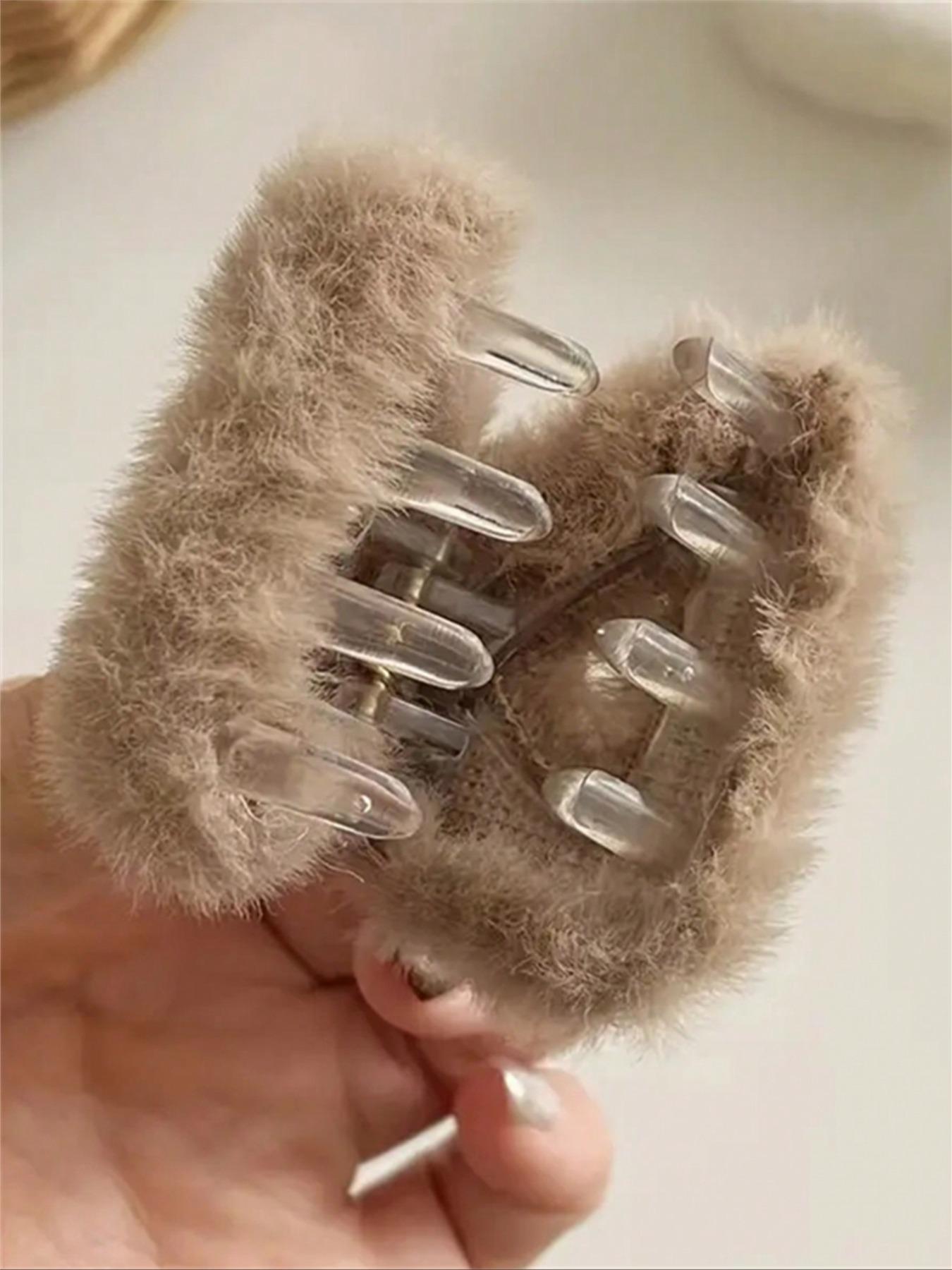 Cute Cat Ear Hair Clip Set for Women, Small Fluffy Triangle Barrettes, Perfect for Half Updo, Princess Style, Daily Wear