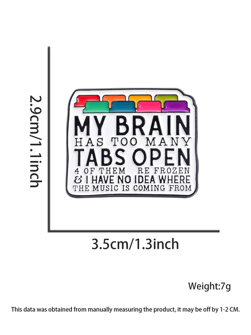 Creative Letter Design Brooch, Fashion Brooch for Party, Daily Clothing Decor, Trendy All-match & Exquisite Brooch for Gift, Hat Pins, Hat Clip