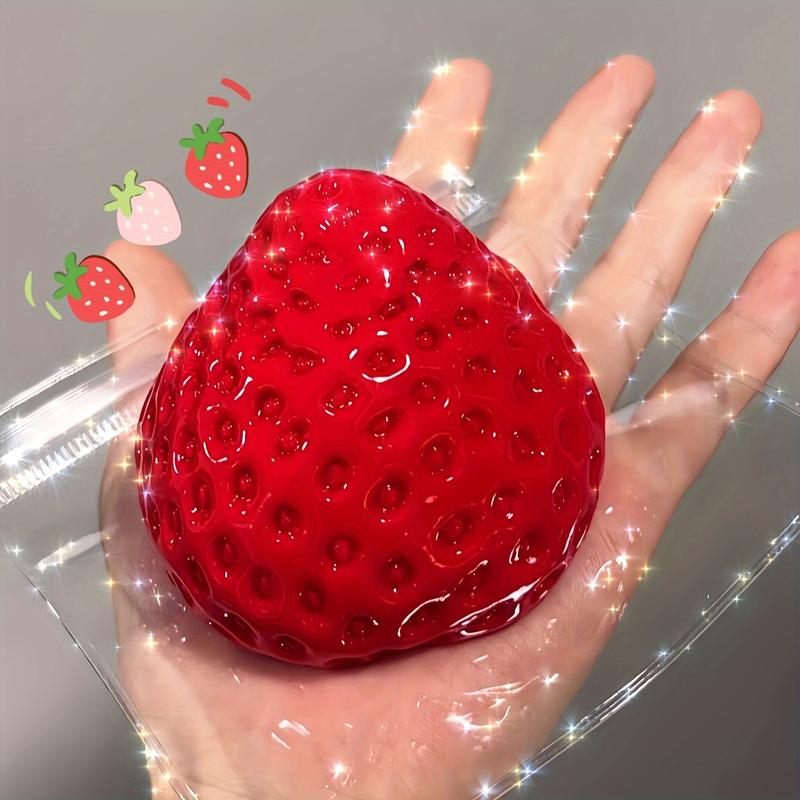 [Soft Strawberry Squishy Toy] Taba Soft and Cute Strawberry Squishy Toy |     Relaxing Finger Toy with Novel Squeeze Slow Rebound Feature |     Perfect for Office Settings, Holidays, and Various Festivals as Gifts, Ideal Valentine's Day Gift or Back-to-Sc