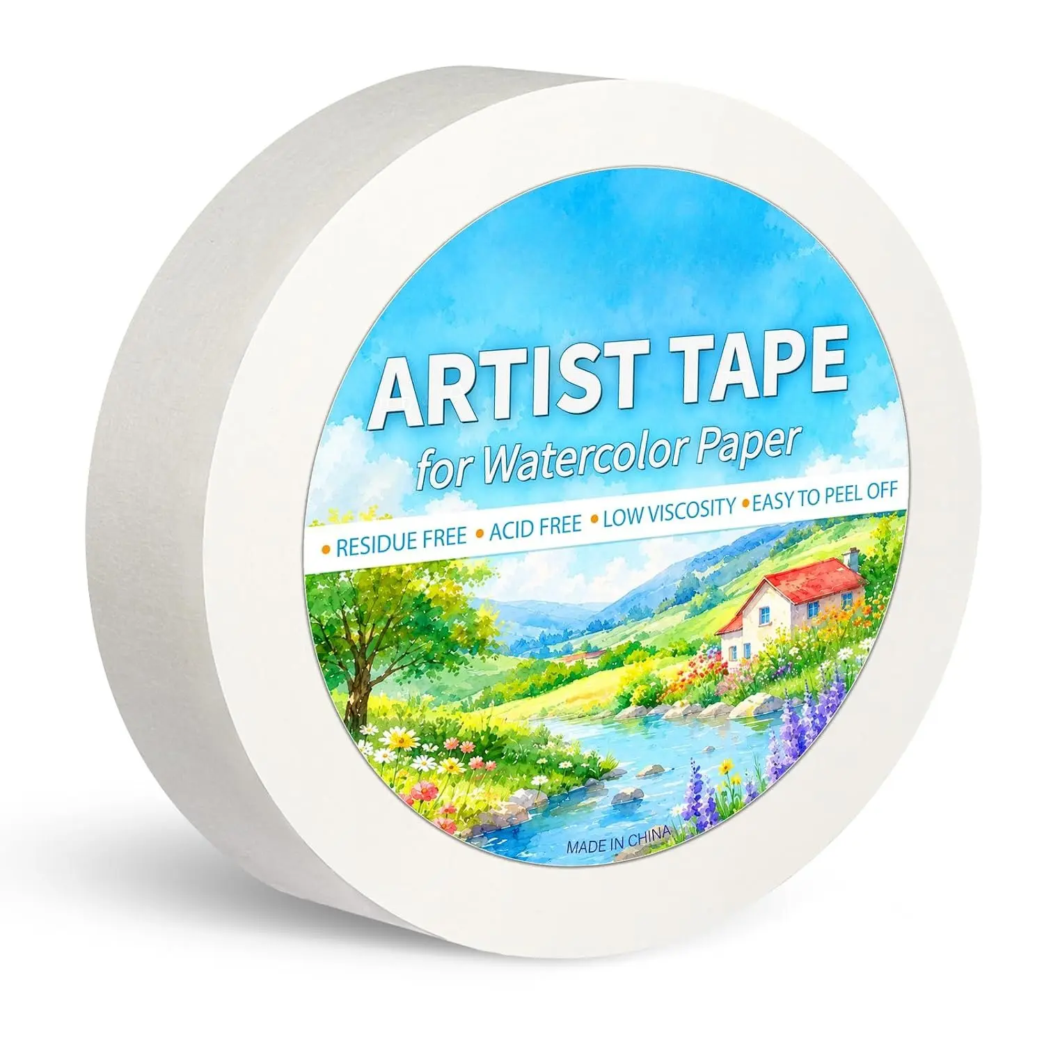 EYYAN Acid Free Artist Tape, 1/2in x 180ft for Paintin & Maskin
