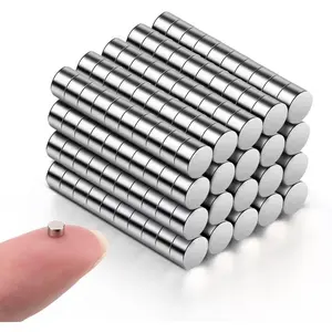 200Pcs Small Magnets, Mini Tiny Round Magnet, Micro Neodymium Magnets for Crafts, Miniatures, Refrigerator, Whiteboard, Nail Cutter