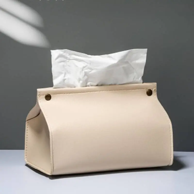 1pc Stylish PU Leather Tissue Box with Napkin Dispenser - Perfect for Bathroom, Living Room, Bedroom, and Vanity Countertop - Keep Your Tissues Organized and Accessible