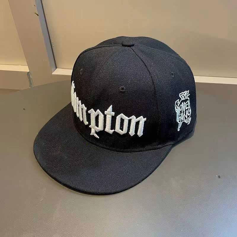 2026 European and American Compton Youth Street Dance Flat Brim Hat for Men, Trendy Hip-Hop Cap