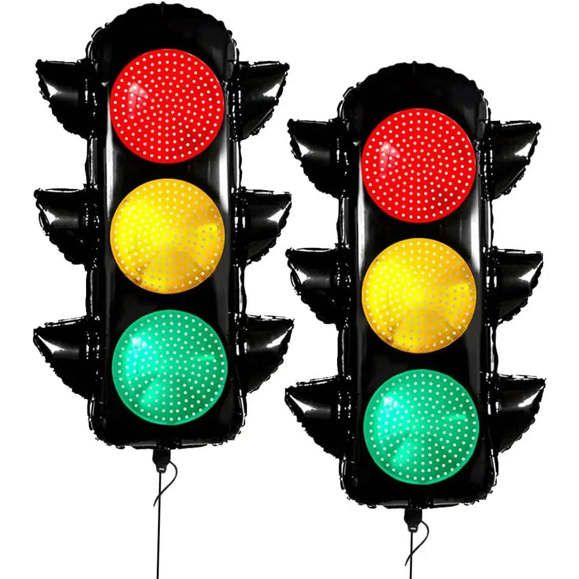 Traffic Light Balloons for Race  Birthday Party Decorations | 2 count 31.7 x 23.3-Inch Foil Balloons for Two  Birthday Decor for Boys