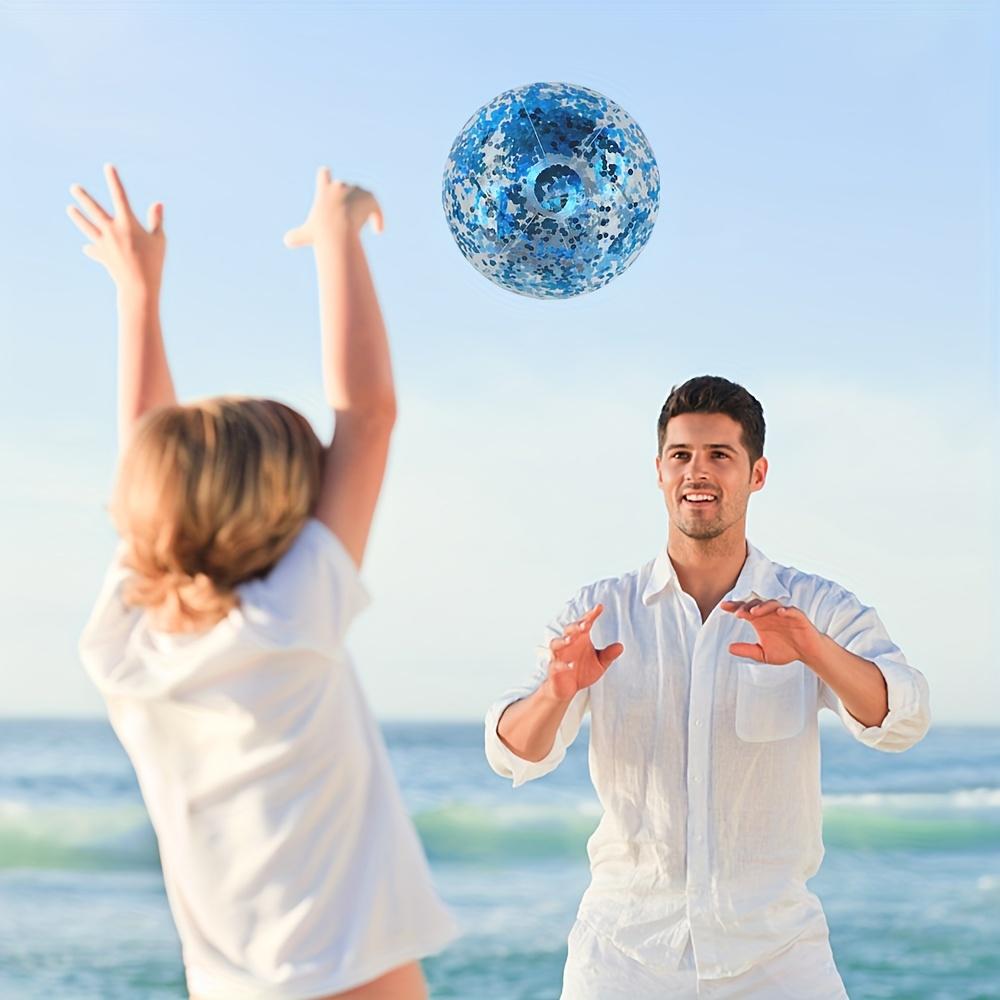 Inflatable beach balls, pool party water sports, swimming accessories.