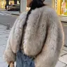 【Black Friday】Women's Solid Color Faux Fur Jacket, Casual Long-Sleeve Open-Front Outerwear for Fall & Winter Daily Wear