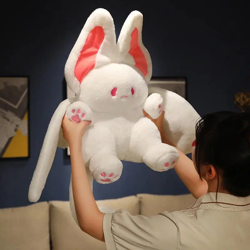 15cm/25cm/35cm Kawaii Bat Rabbit Plush Toys Cute Bat Plush Pendant Keychain Backpack Decor Doll Girthday Christmas Gift For Kids