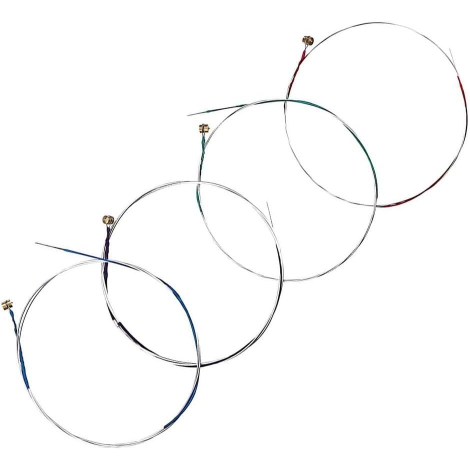 5 Packs of Violin Strings Full Set (G-D-A-E) Universal Strings for 4/4-3/4 Size Violin Stainless Steel Core with Nickel-Plated Ball End