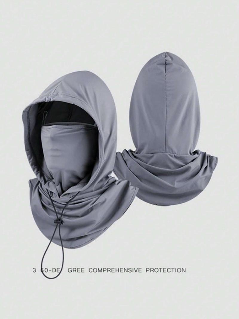 1pcs and 2pcs multifunctional neutral ice silk sunshade balaclava hat - suitable for cycling, full face mask, Windproof face mask - adjustable neckband scarf, outdoor cycling helmet hat, suitable for fishing and outdoor sports. Unisex, same for couples