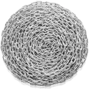 VEVOR Proof Coil Chain, 5/16"x 92', 1667 lbs Safe Working Load, Zinc Plated Proof Tested Coil Chain with Two Quick Links, Galvanized Carbon Steel Link Chain for Towing, Hanging, Camping, Pet Towing