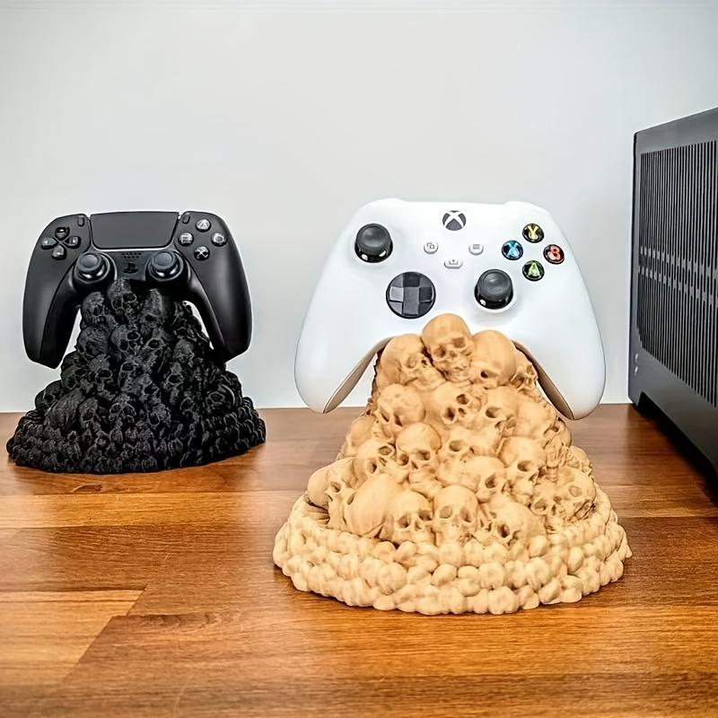 1pc Halloween Dark Gothic Skull Game Stand for PS4/PS5 & NS Pro Controller - Single Holder, Gamepad Display Base handheld console gaming