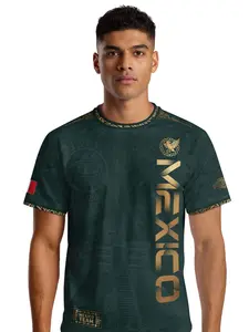 Men's oversized 3D priMen's oversized 3D printented loose T-shirt, Aztec Pyramid and Calendar Football T-shirt, Men's dark green sports shirt, Street trend sports T-shirt, Fashion Street Party Event Loose Oversized T-shirt, Suitable for both men and women
