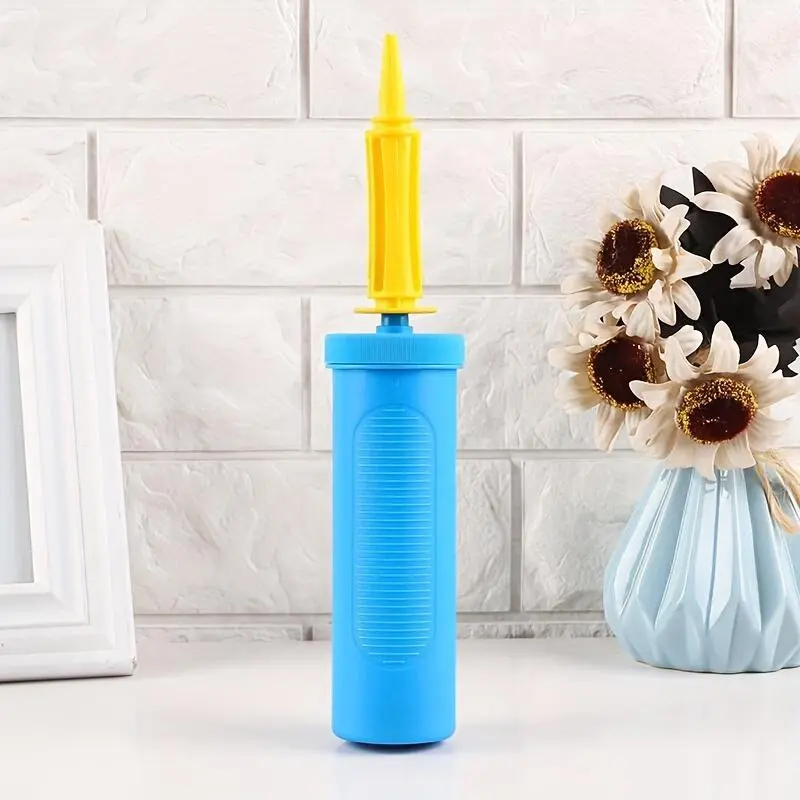 1pc Hand Pump Air Inflator, Portable Manual Plastic Balloon Pump, Easy To Use For Party Decoration, Balloon Party Supplies