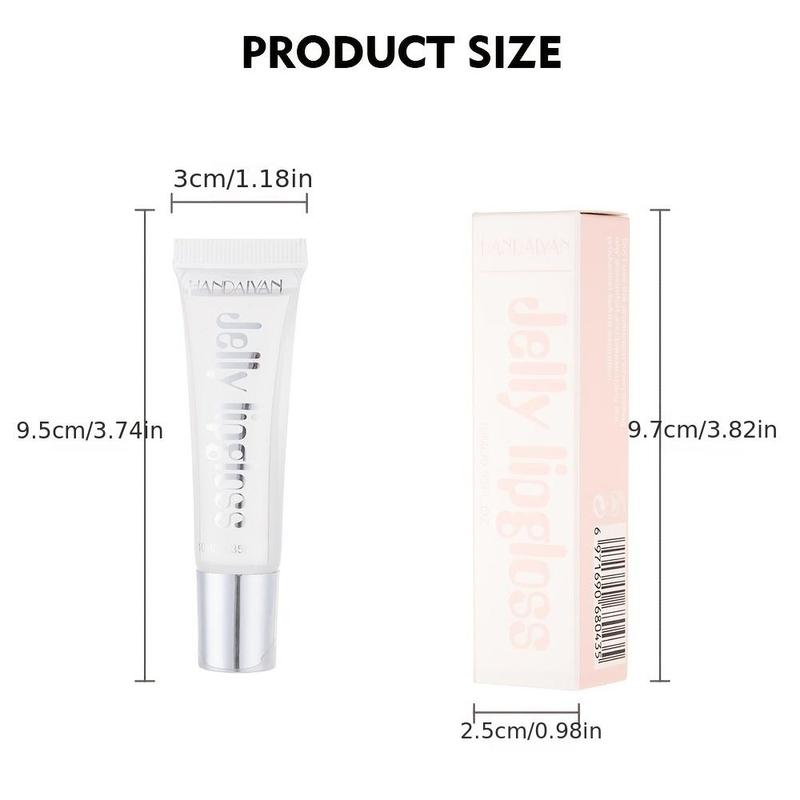 Moisturizing Lip Gloss, Candy Color Jelly Lip Stain, Hydrating Plumping Lipstick for Girls & Women