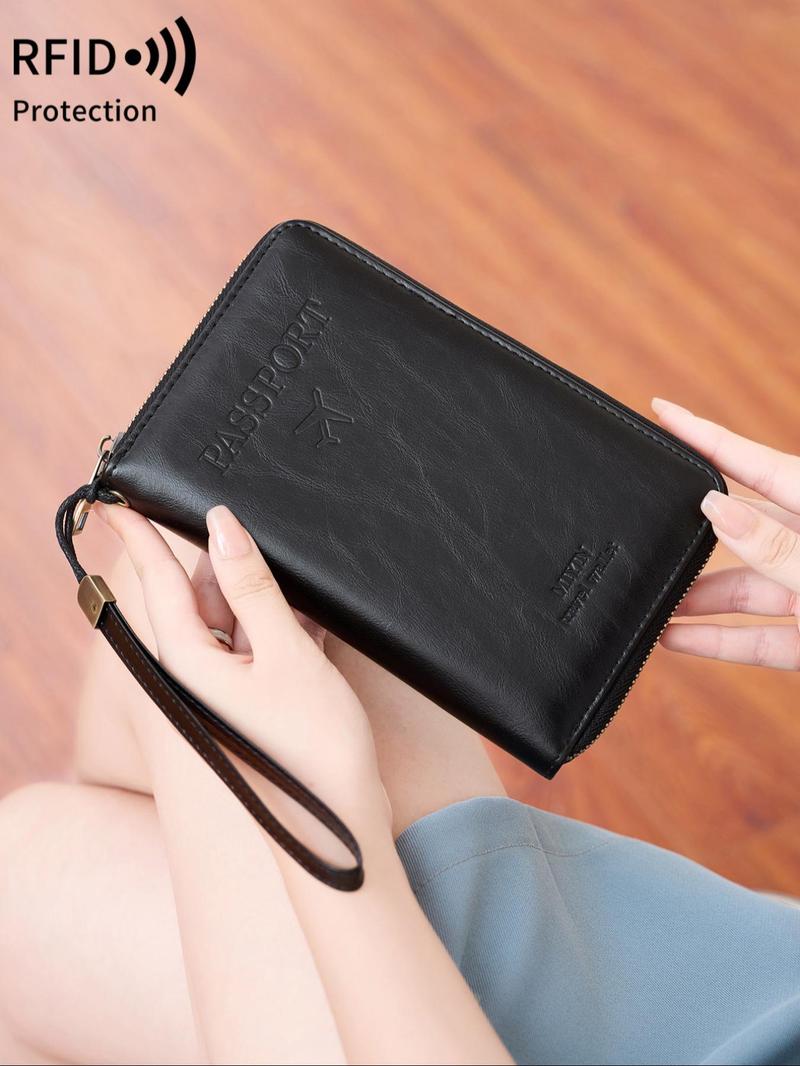 Passport Holder Covers Case, Travel Document Holder RFID Blocking Travel Wallet Passport Holder, Cute Passport Book for Women Men