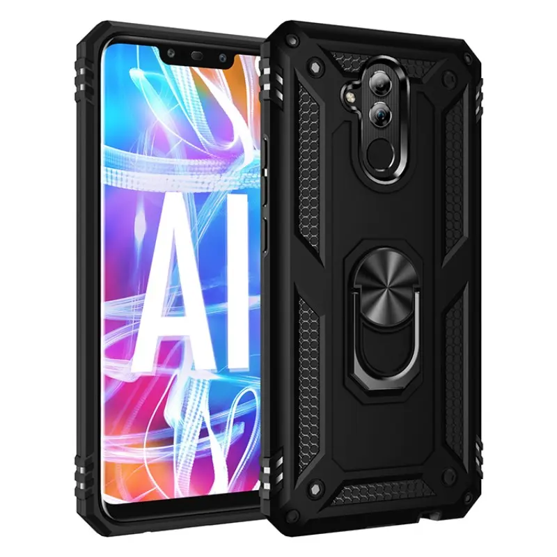 Phone case for Huawei Mate 20 Lite, Anti-Drop, Dust-Proof, Waterproof, Fingerprint Resistant, with Magnetic Rotatable Stand for Mate 20 Lite Protective Cover