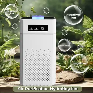 Portable HEPA Air Purifier with Negative Ion, USB Powered Air Cleaner with 2 Filter Cartridges, Removes Odor Dust for Bathroom Office Bedroom#fathersdaygift