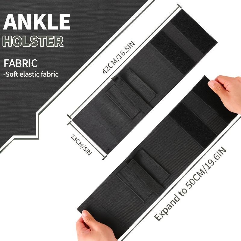 Concealed Carry Ankle Holster - Deep Concealment Leg Holster for Men and Women with Magazine Pocket, Right and Left Hand Draw, Elastic and Breathable Design for Comfortable Wear