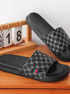 Men's Outdoor Slip-On Sandals, Floral Pattern Cold Glue Large Size, Fashionable Comfortable Summer Footwear, Ideal for Casual Wear
