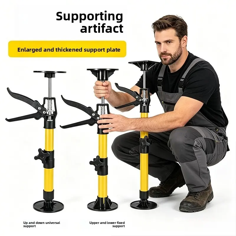 DIY Home Renovation Tool, Adjustable Universal Cabinet Jack Support Pole, Labor-Saving 3rd Hand System for Woodworking, Cabinet & Drywall Installation, Hardware
