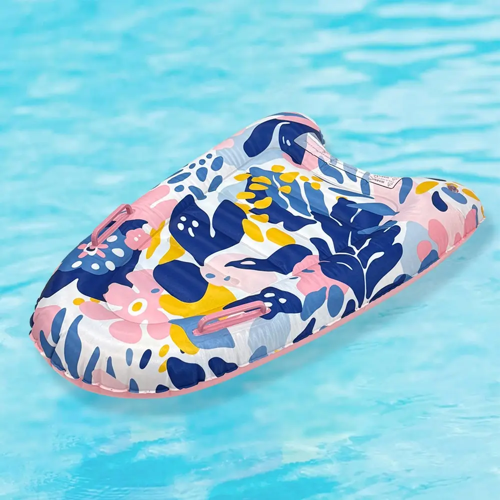 1pcs Printed Surfboard Inflatable Pool Float, Comfortable Water Float, Ideal for Pools, Beaches, Lakes, Summer Parties, Relaxation