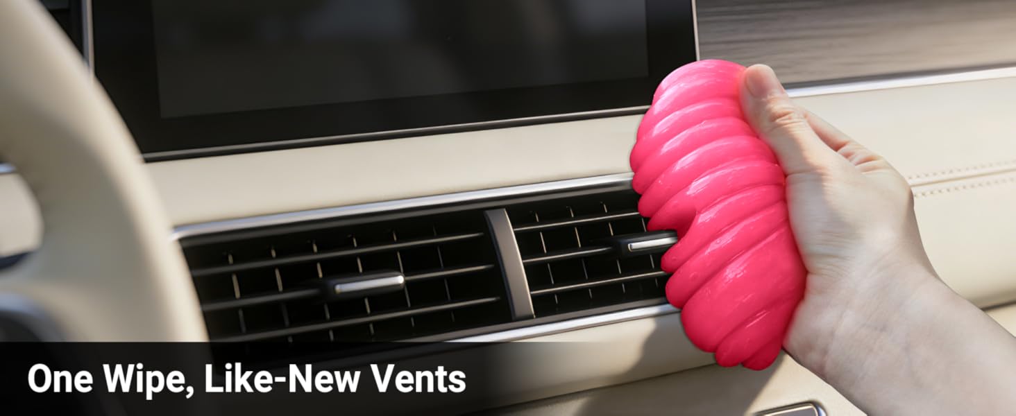 2Pack Cleaning Gel Car Putty Car Clean Putty Gel Auto Tools Car Interior Cleaner Car Cleaner Car Cleaning Slime Car Assecories Keyboard Cleaner Rose (320g/11.2oz) : Automotive