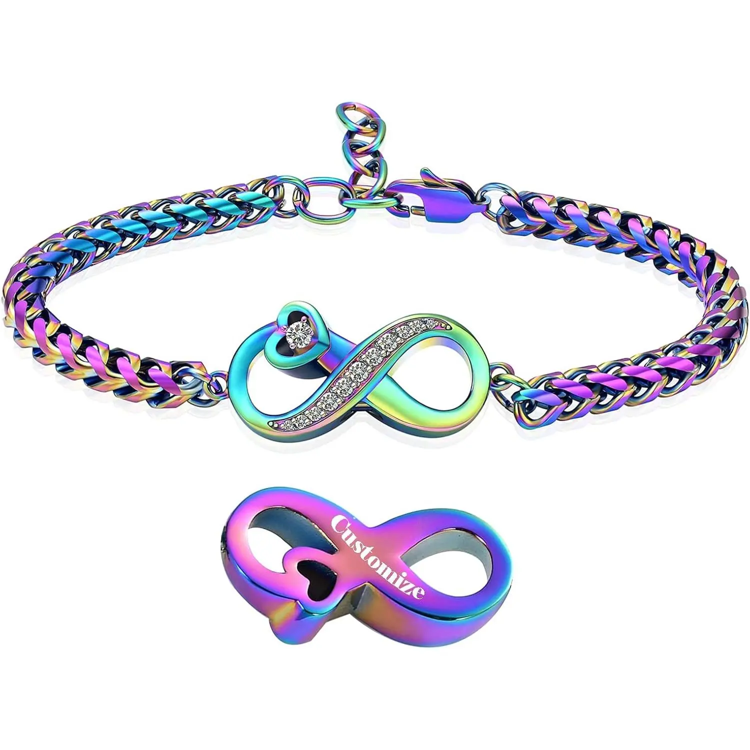Infinity Urn Bracelet Cremation  for Ashes
