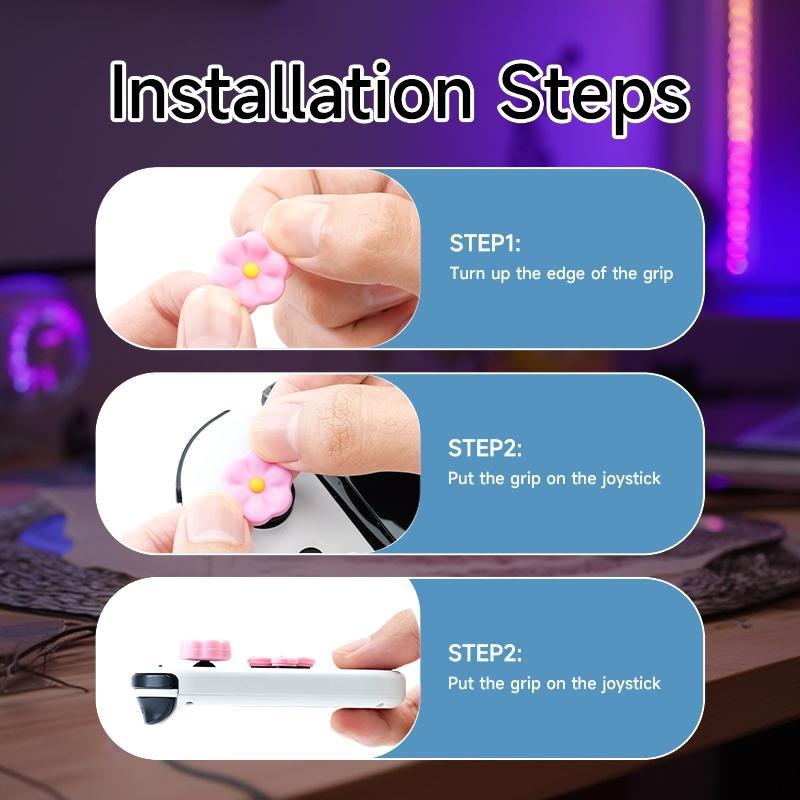 Creative Skull Pattern Game Controller Protective Case, Controller Design, 1 Set Game Controller Protector, Console Accessories for Nintendo Switch