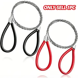 1pcs Stainless Steel Wire Saw, Manual Pocket Chainsaw, Household, Outdoor Mountaineering Travel Camping Supplies, Wilderness Survival Gear，No Batteries Required