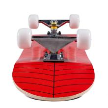 Skateboard for Beginners, Standard Complete Skateboard 31 Inch Double Kick Concave Deck with 7 Layer Maple Wood, Smooth Wheels & Bearings