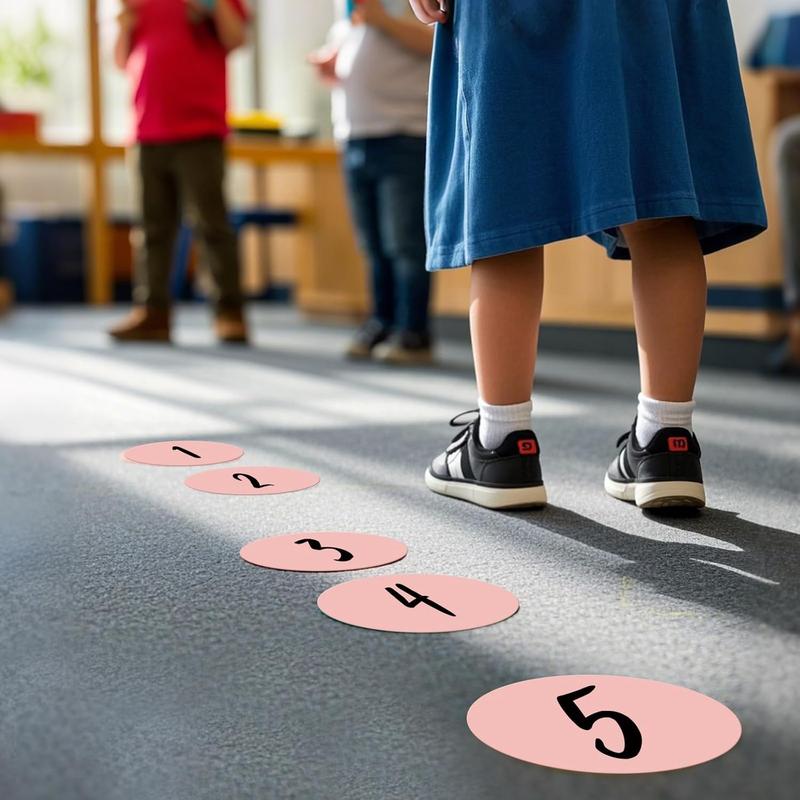 300 count Round Stickers 4 Inch  Vinyl Circle Floor Dots Sticker Removable Self-Adhesive Colored Large Label Roll for Marking Inventory Organizing Classroom Line Up Spots