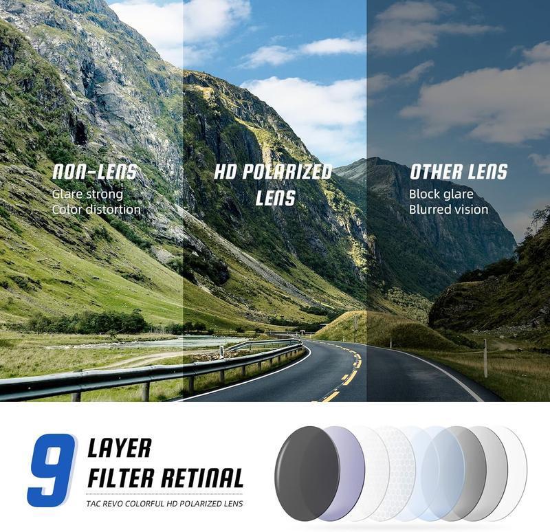 4-Pack Polarized Sports Sunglasses for Men and Women UV400 Windproof Outdoor Eyewear with Anti-Glare Lenses for Driving Fishing Running and Golf