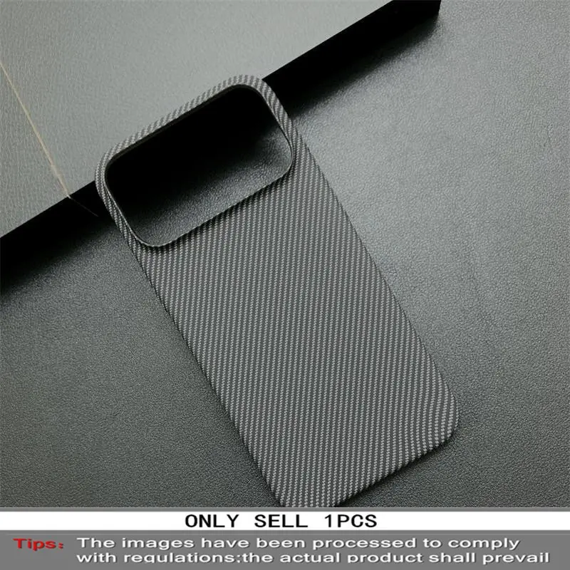 Luxury Ultra-Thin Carbon Fiber Texture Matte Hard Case, Lightweight Kevlar Feel, Racing Element Series, Phone Cover for Apple iPhone 17 Pro Max