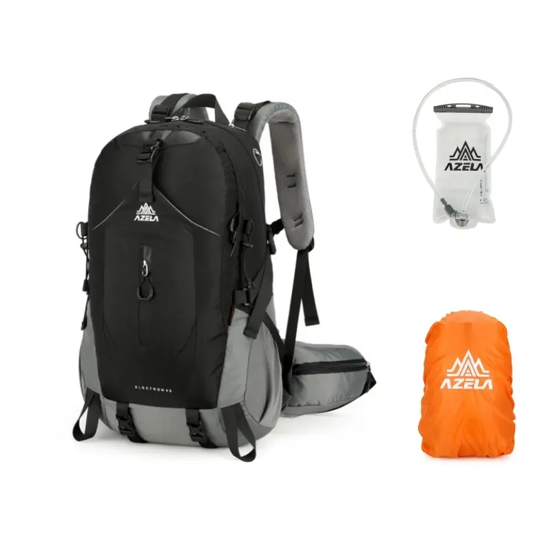 Azela 30L Outdoor Hiking Backpack, Breathable Suspension, 1.5L Hydration, Waterproof Sports Bag, Free Rain Cover, Unisex Travel Bag, Waterproof Durable Backpack