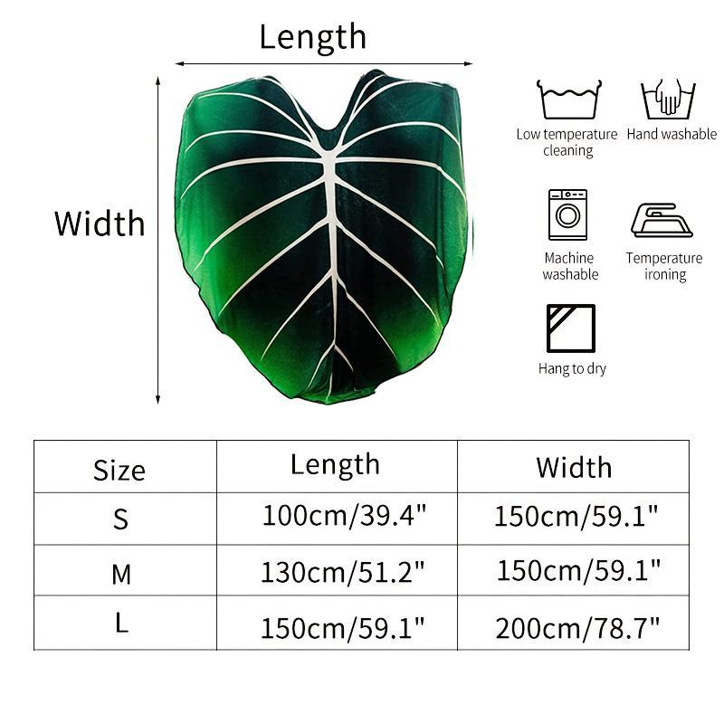 Novelty Leaf Design Flannel Blanket, 1 Count Soft Warm Durable Blanket for Home & Office, Machine Washable Blanket, Comfortable Blanket for Sofa, Bed & Couch #TOP PICKS