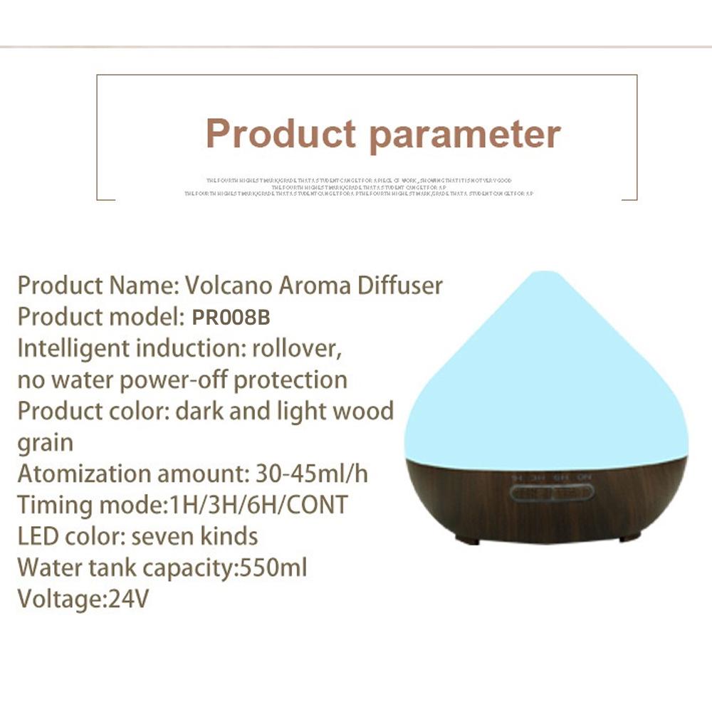 Complete Aromatherapy Set: 500ml Essential Oil Diffuser with Remote, Ultrasonic Humidifier, Color LED Lights & 6 Premium Oils