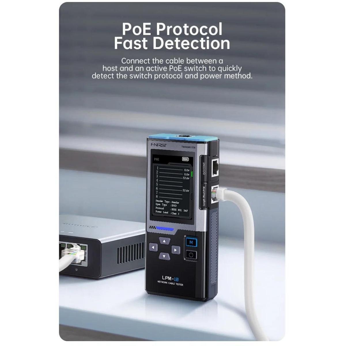 FNIRSI LPM-10A Multifunctional Network Cable Tracker with 2.4-inch