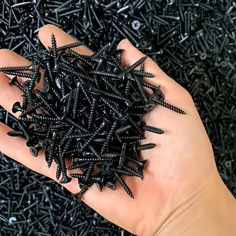 150 High-Strength Hardened Cross Countersunk Self Tapping Screws, Gypsum Board Screws, And Lightweight Keel Woodworking Screws, Suitable for Furniture Maintenance And Fixing Items