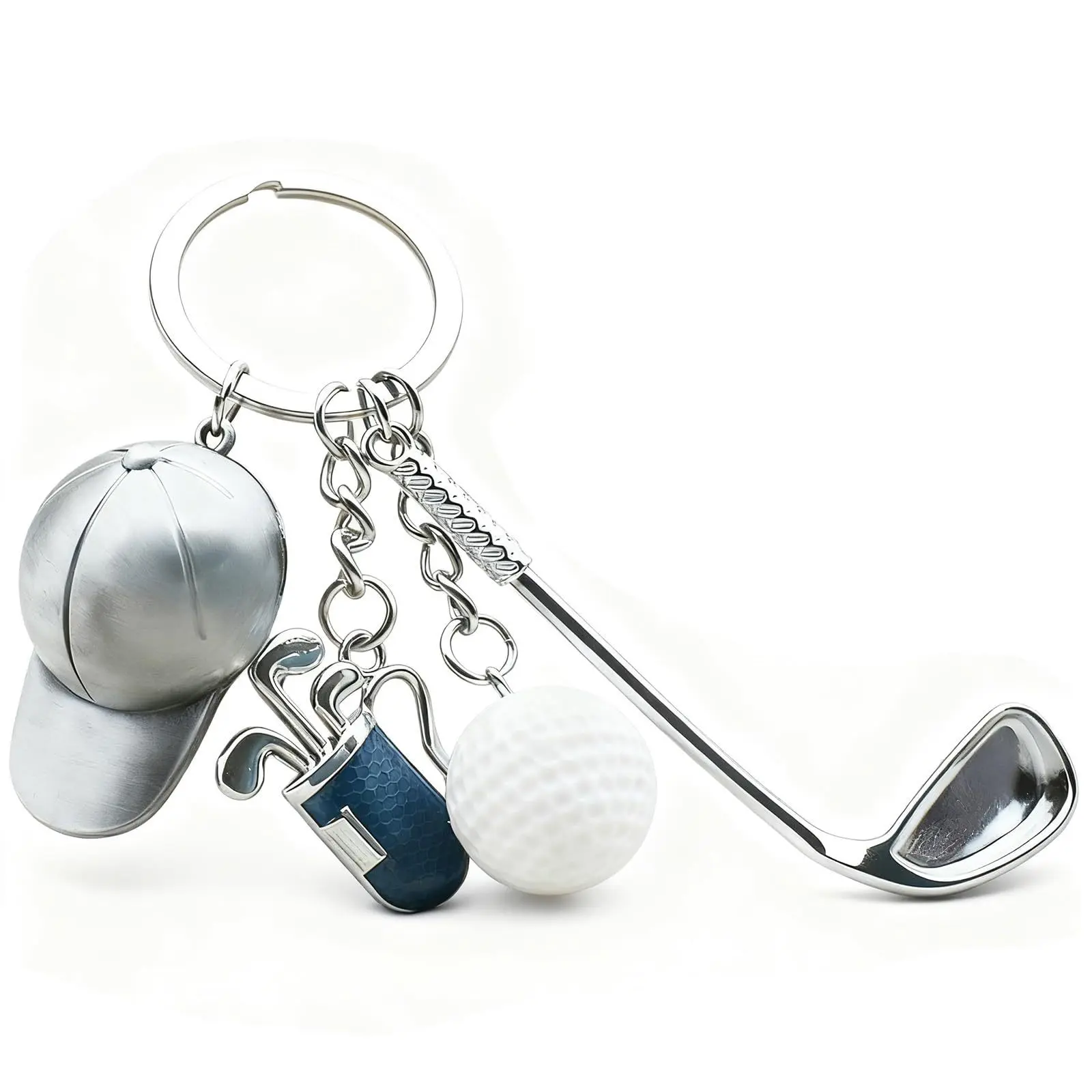 New Best-Selling Golf Keychain, Fun Sports-Themed Backpack Bag Charm, Novelty Mini Golf Key Ring, Unique Sporty Gift for Golf Lovers Men & Women Daily Outdoor Use