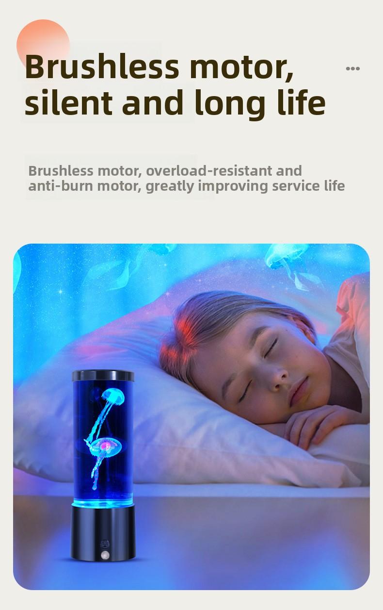 Aquarium Light Jellyfish Small Fish Volcano 3 Options RGB LED Remote Control Fish Tank Decorator Night Light Aquarium Decoration Pet Gift