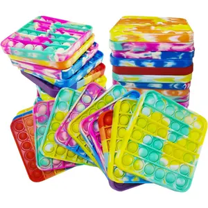 12 PCS Pop Fidget Sensory Toys for Party Favors, Stress Relief Pressure Relieving Toys for Kids, Birthday Gifts and Classroom Game Prize Supplies, Christmas Party Gift for Kid and Adultsfidget toys