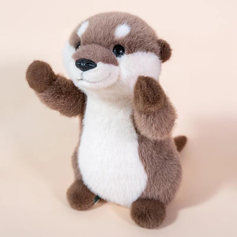 Kawaii Cartoon Animal Otter Plush Toys Huggable Soft Sea Otter Stuffed Doll Peluche Cute Furry Otter Doll Children Gifts